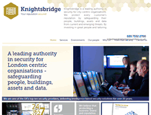Tablet Screenshot of knightsbridgeguarding.co.uk